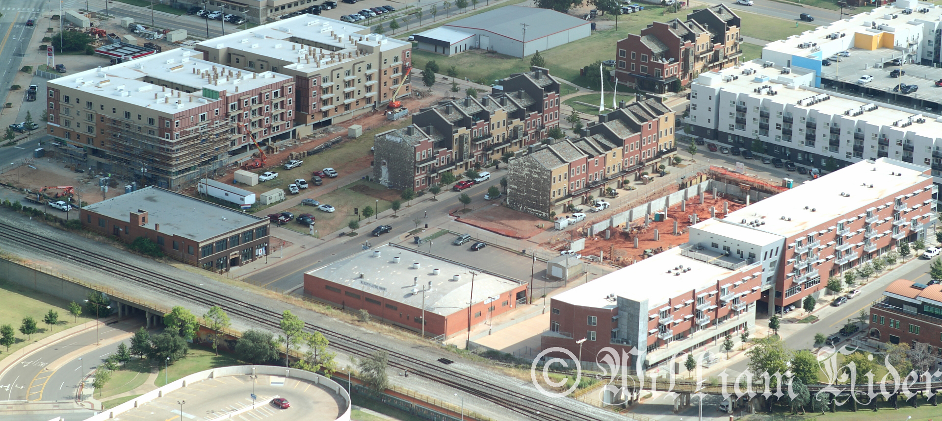 Residential construction in Oklahoma City's Deep Deuce neighborhood. Photo by William Hider.