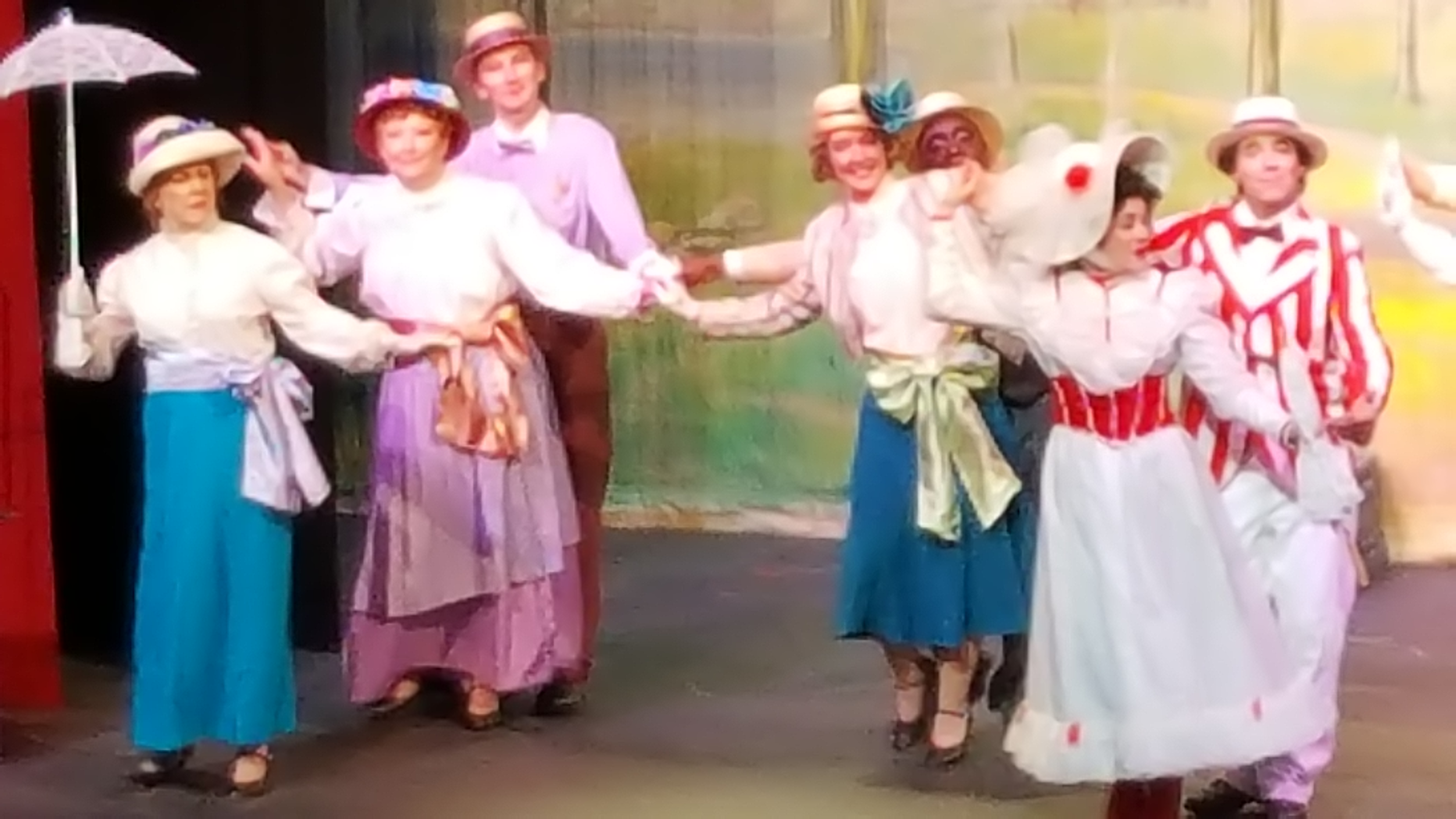 The cast of Mary Poppins perform at the Muskogee Little Theater