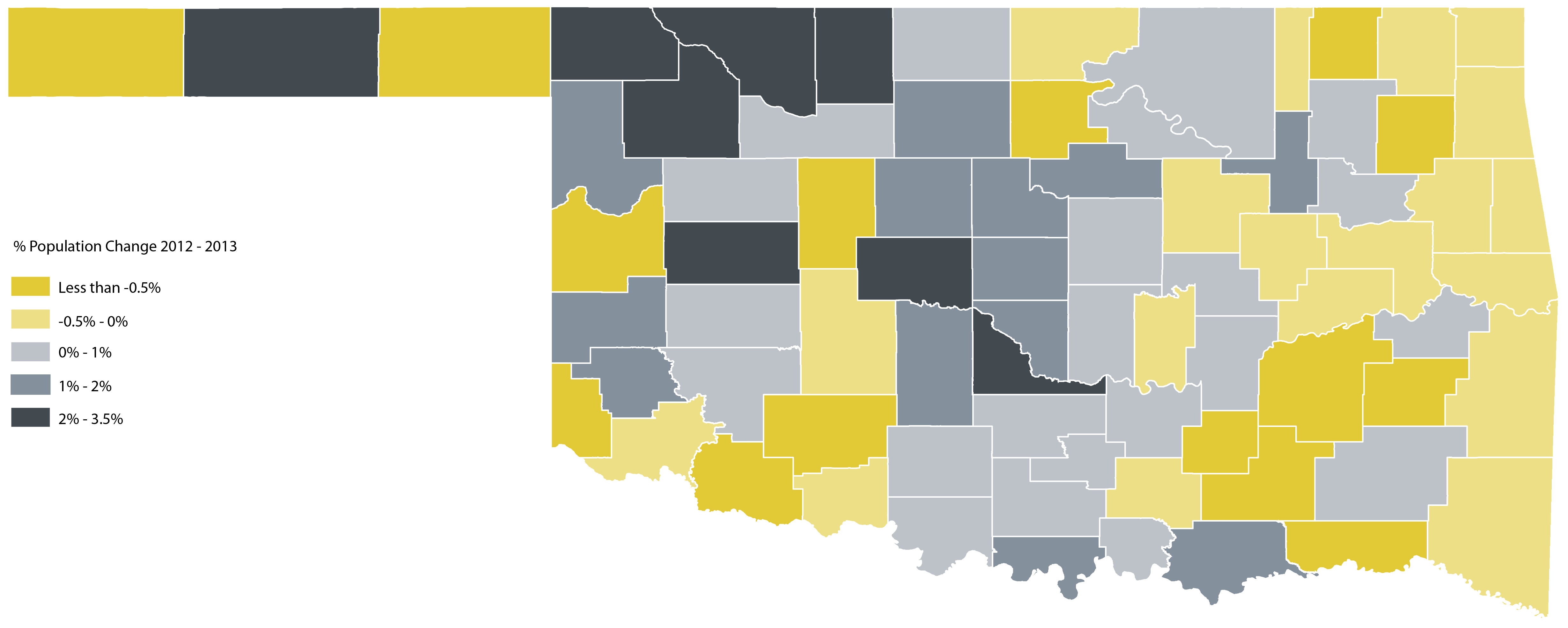 2013 Oklahoma Population Estimates The Institute for Quality Communities