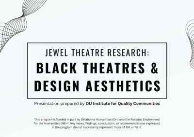 Jewel Theatre Research: Black Theatres and Design Aesthetics